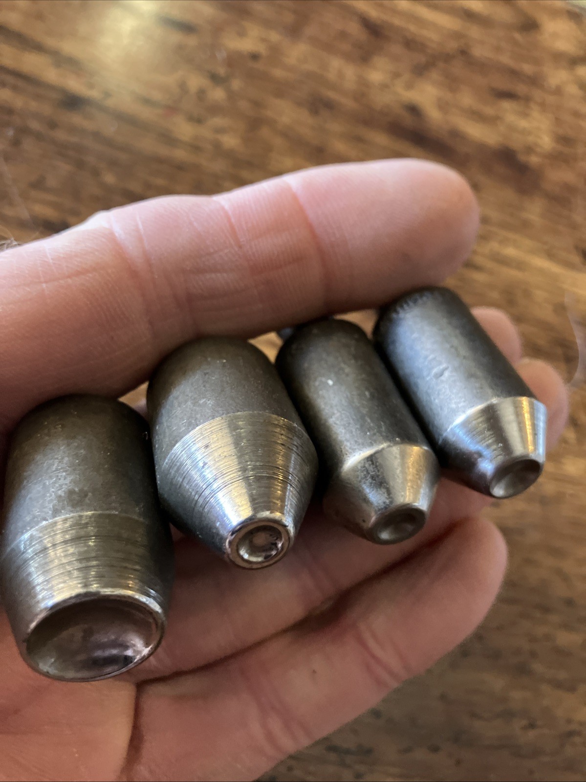 4 Lg Oval Head Rivet Squeezer Die 3/8 Shank Aircraft Aviation Brazier Belly Tank