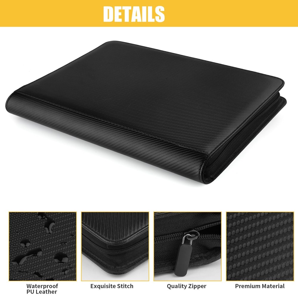 Toploader Binder Holds 288 Toploaders 9 Pocket Top Loader Binders with Sleeve