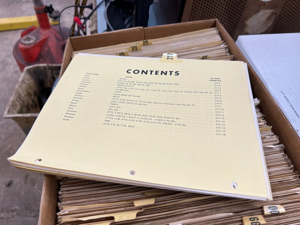 SAMS Photofact Folder Sets 189-236