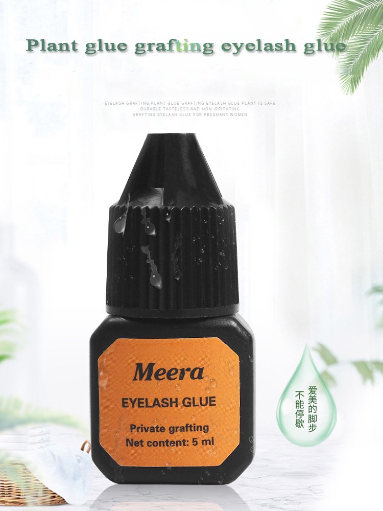 Quick Dry Eyelash Extension Glue 2 Second Set Plant Based Non Irritating Black