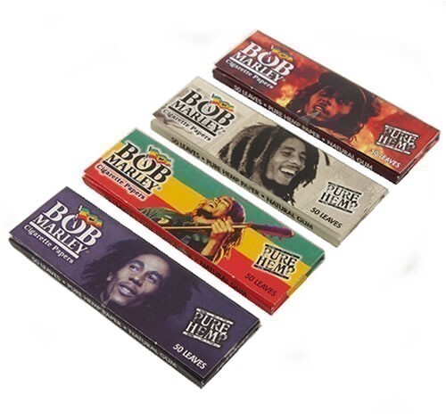 Bob Marley Rolling Papers 1 1/4 Pure Hemp Cigarette Papers (Full Display!)