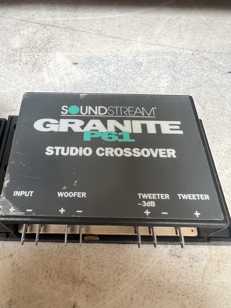 Soundstream Granite P61 two crossovers