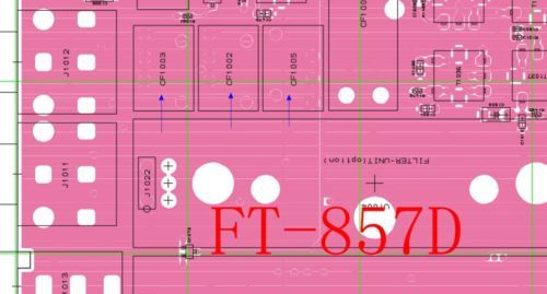 YAESU FT-857/897 Signal Crash455E/455G/455H Filter 3 PCS Bundle Replacement kit