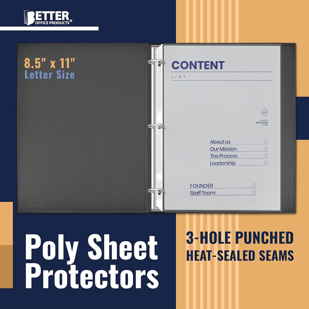 90 Count Sheet Protectors 100 Percent Poly Sheet Protect