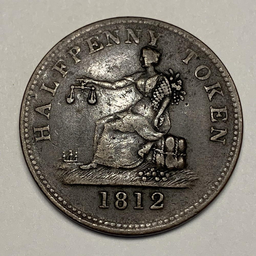 1812 Halfpenny Token