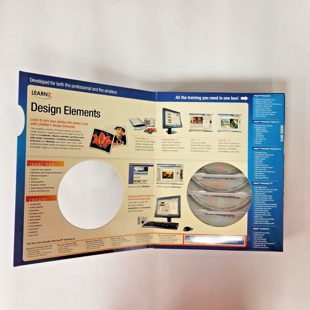 Learn 2 Digital Elements Design Suite (Windows CD-Rom) Full Version *NEW*