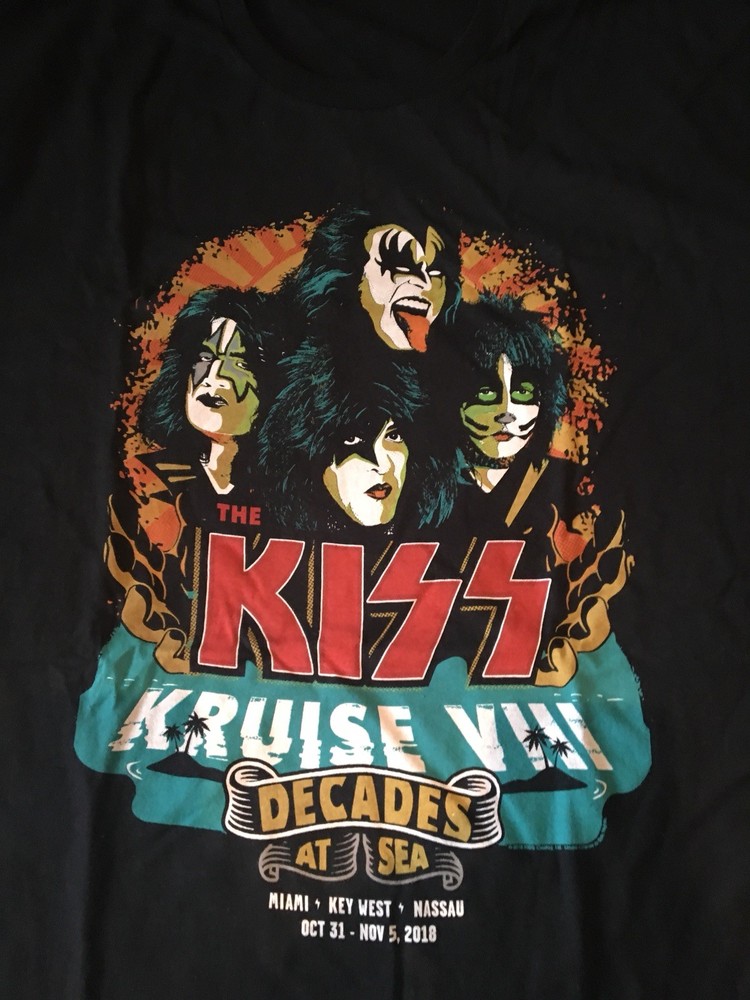 KISS Kruise VIII 2018 Brand new T-Shirt Unisex XL Shirt Rare Sold Out Band Logo