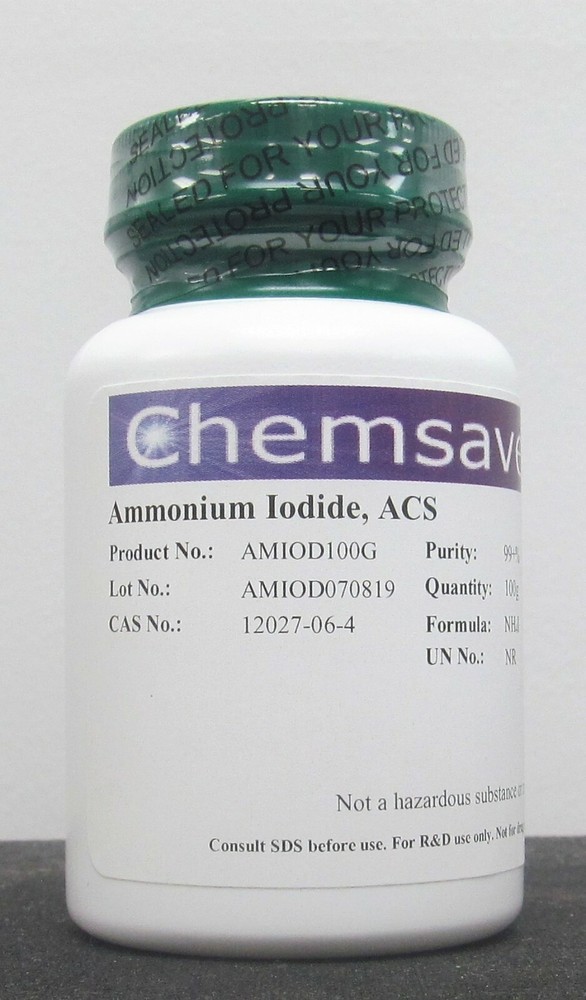 Ammonium Iodide, ACS, 99+%, 100g