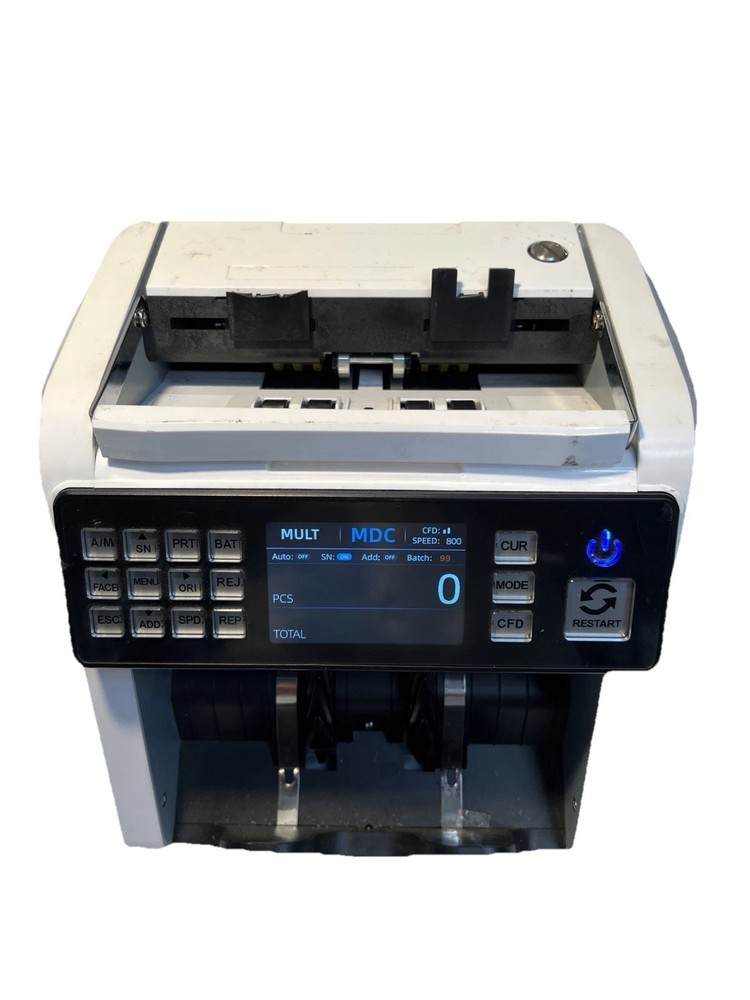Counter Machine Mixed Denomination Value Counting UV/MG/IR/DD...