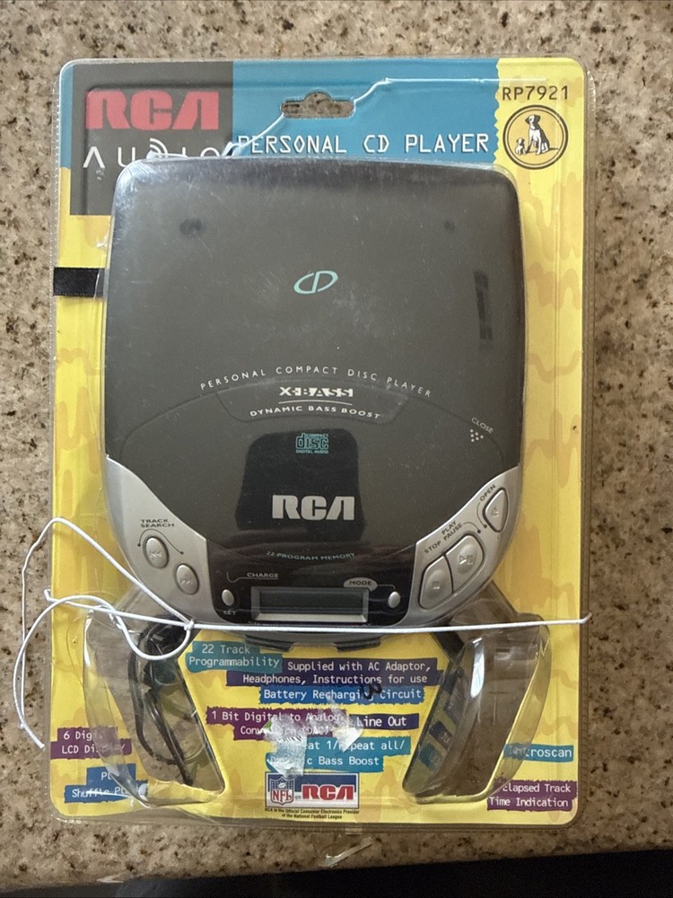 RCA PERSONAL CD PLAYER *Vintage* 6 digit LCD Display