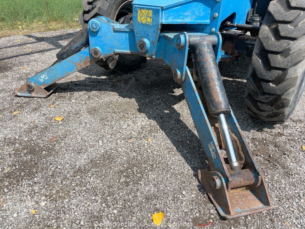 2014 Genie GTH1056 56' 10K Telescopic Reach Forklift A/C Cab Telehandler bidadoo