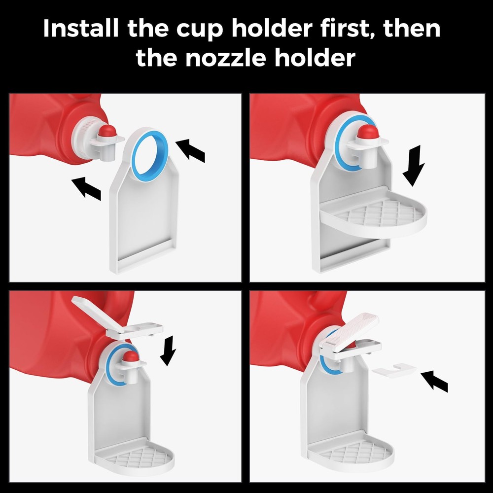 [2 Pack] Laundry Detergent Dispenser Cup Holder & Nozzle Force-Saving Switch,...