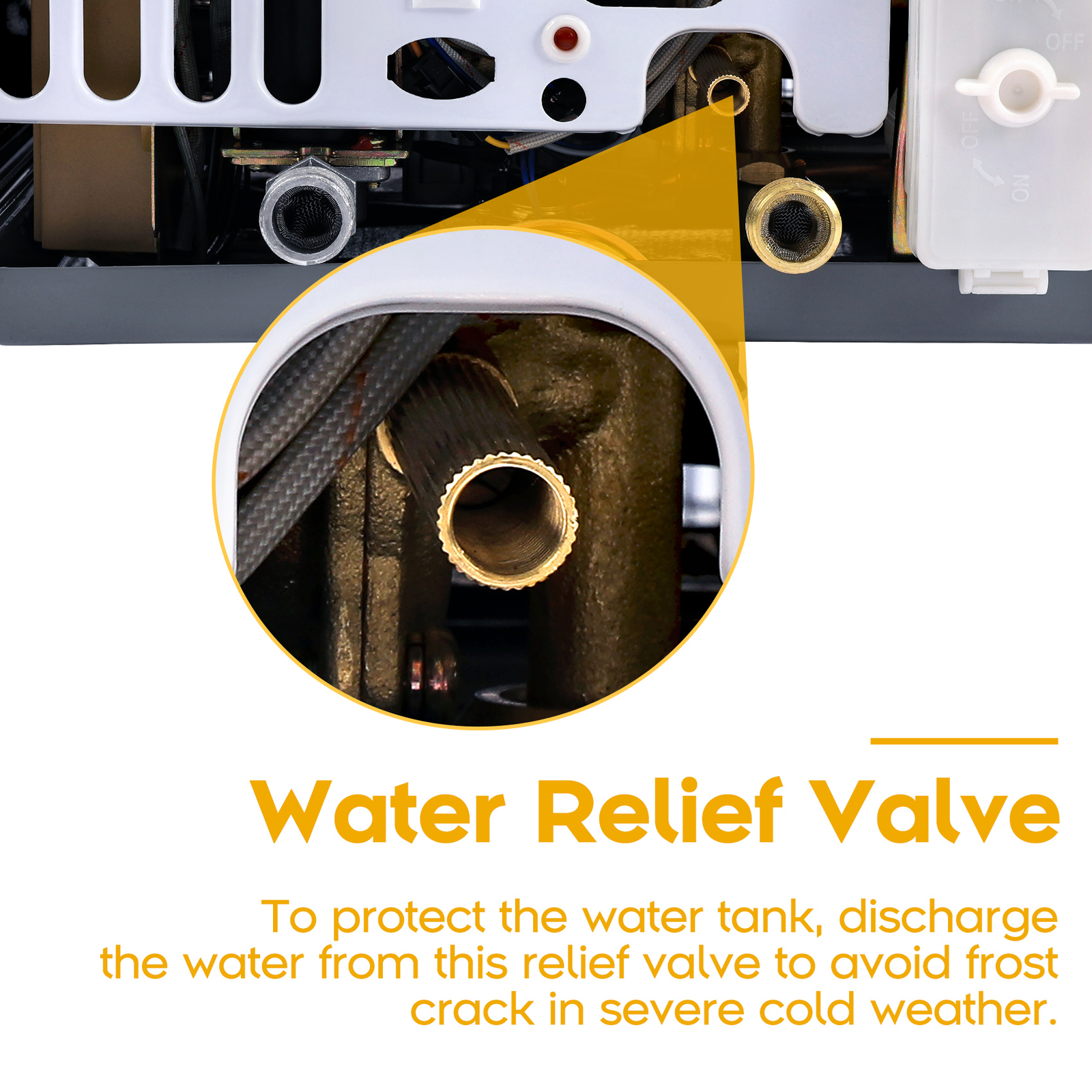 Portable LPG Propane Gas Hot Water Heater 6L Tankless Instant Boiler Outdoor RV