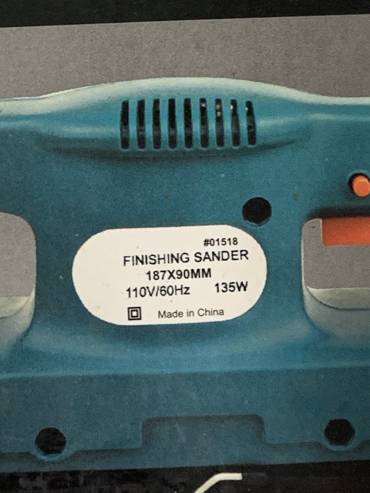 Finishing Sander 01518 Double Insulation