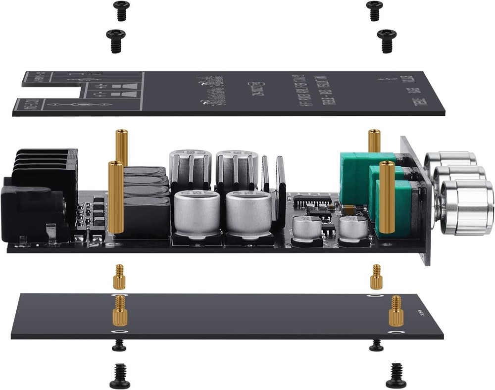 High-Performance 200W Subwoofer Amplifier Board with Bluetooth 5.0 Connectivity