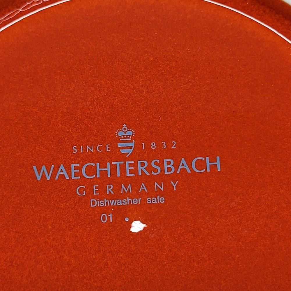 Waehttersbach Germany Solid Red Ceramic Plate Salad Lunch Dessert