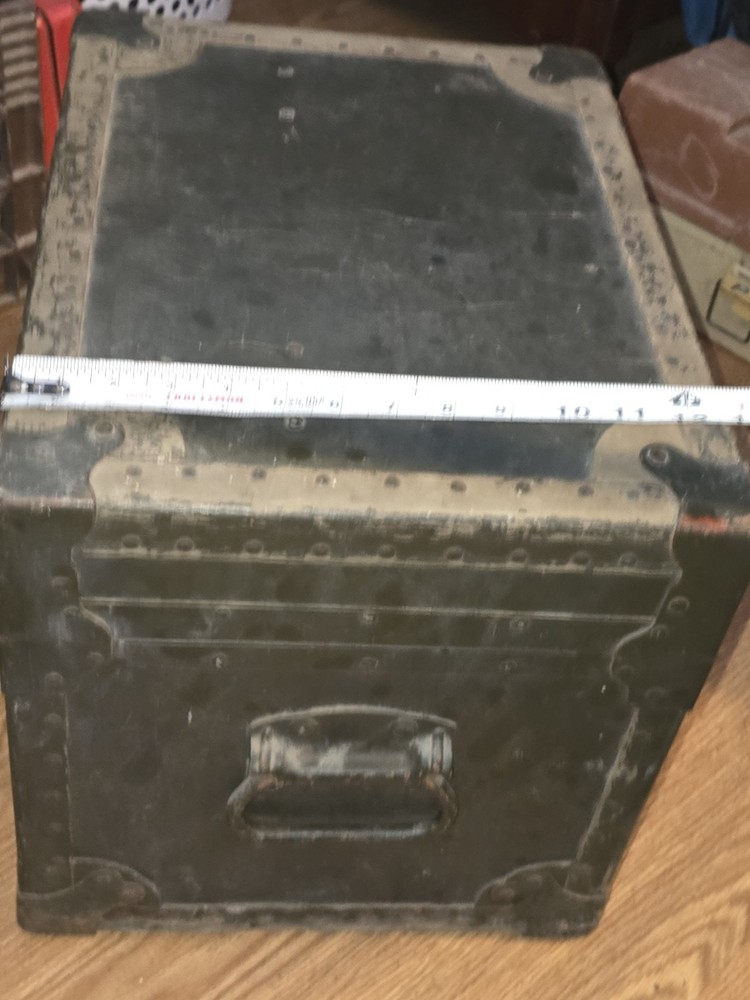 Vintage Foot Locker Trunk with Custom Compartments