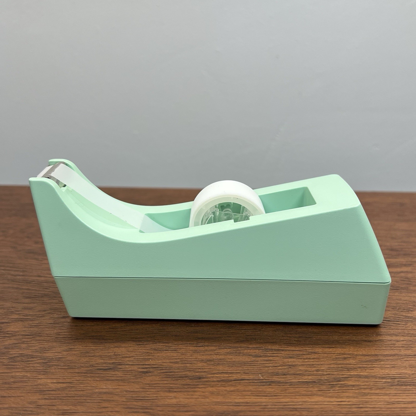 Mint Green Scotch C-38 Weighted Desk Tape Dispenser 3M USA Retro