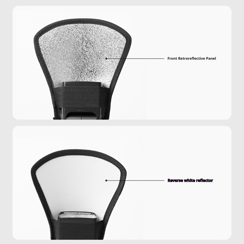 Portable Bounce Light Reflector 2 Sided Flexible Flash Diffuser Reflector