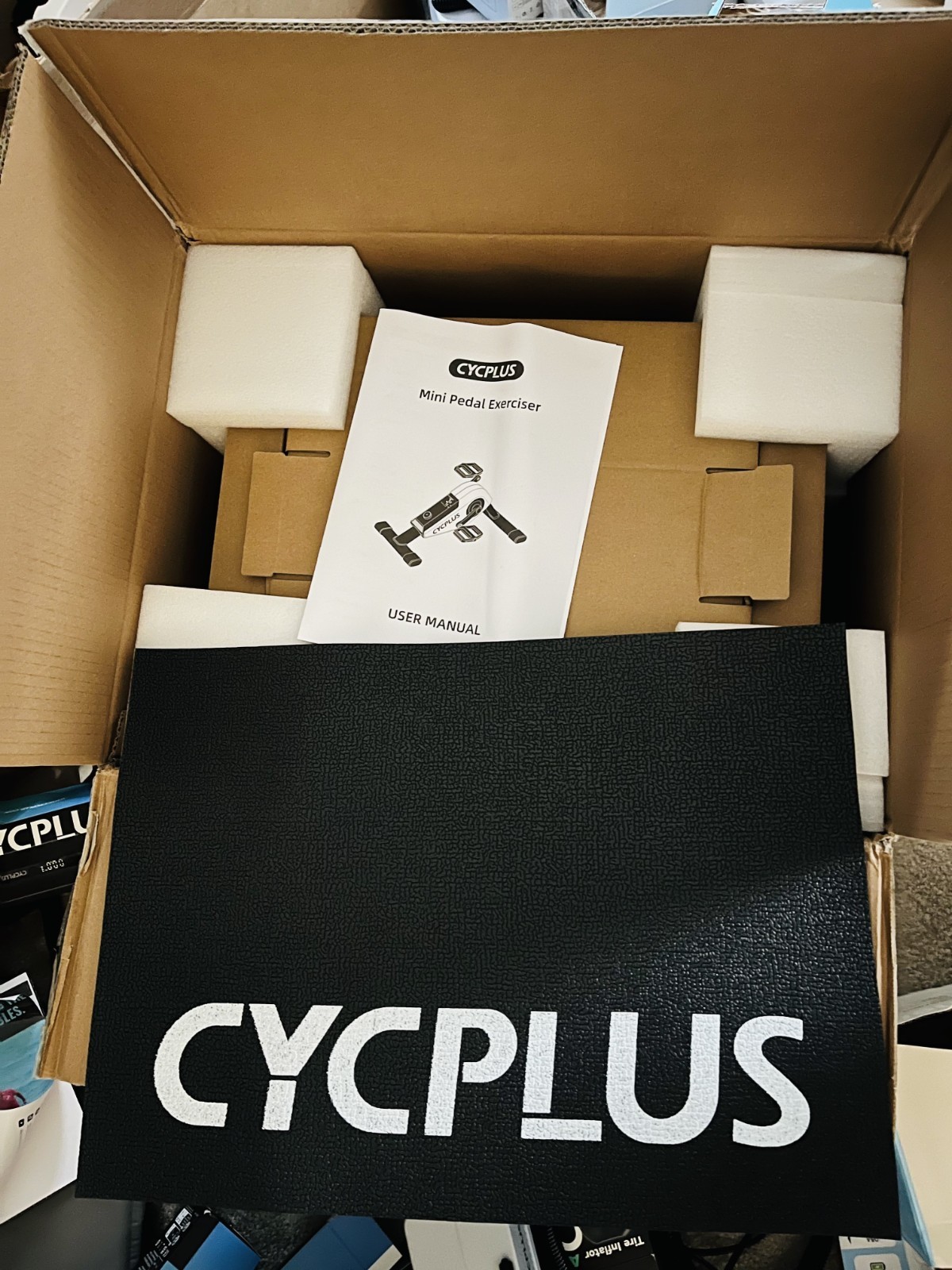 CYCPLUS mini exercise pedal exerciser | Self-Powered 160W | ERG Mode & App Sync,