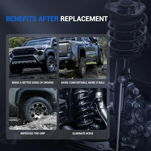 pair 172321 Front Complete Shock Absorber Compatible with Buick