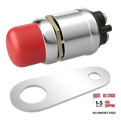 Push Button Starter Switch 12V 50A, Waterproof Momentary Start Switch for red-1