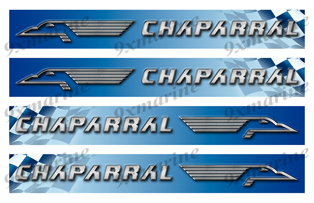 4 Chaparral Vinyl Stickers - 16"x2" each