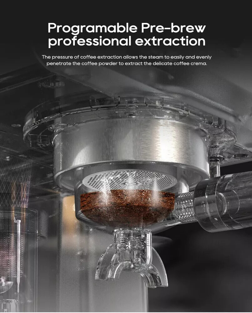 HiBREW H10A Semi Automatic Espresso Machine with 20 Bar Adjustable Temperature