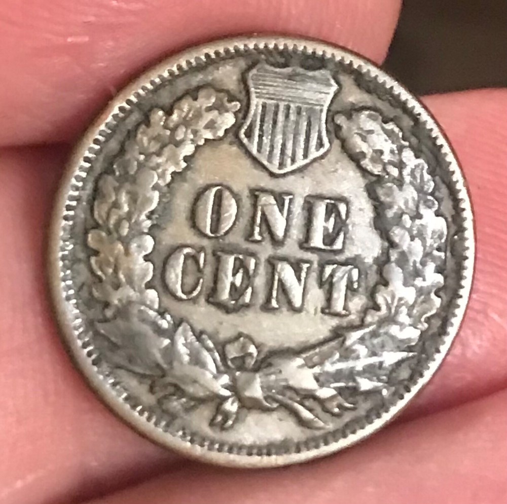 1894/4 Indian cent , VF , scarce