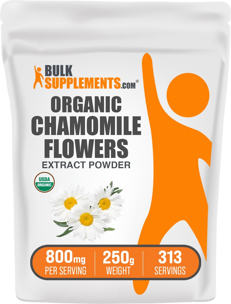 BulkSupplements Organic Chamomile Extract Powder - 800mg per Serving