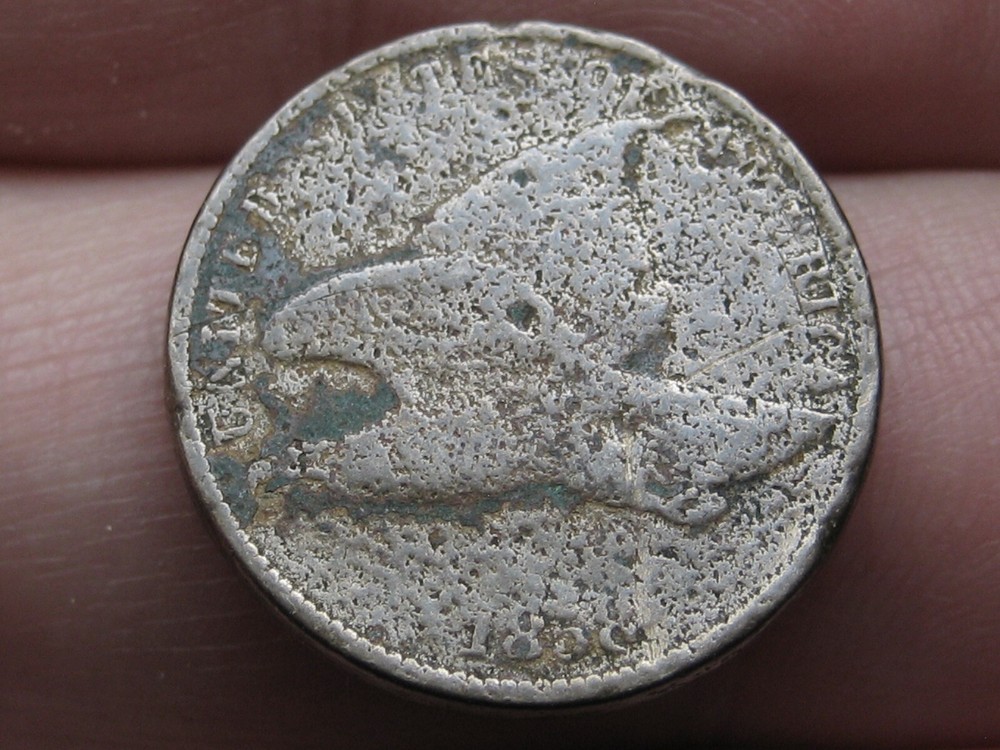 1858 Flying Eagle Penny Cent, Small Letters, About Good Details
