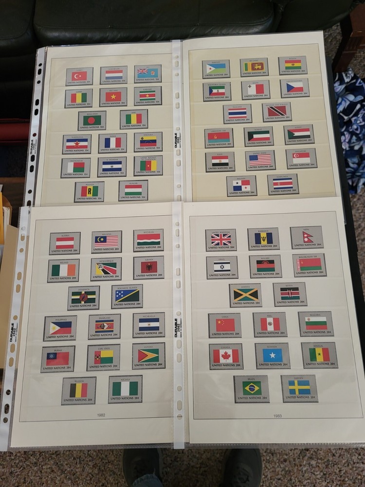 1980-1983 Flag Singles (Mint Never Hinged) - (FLAWLESS) (BIN1)