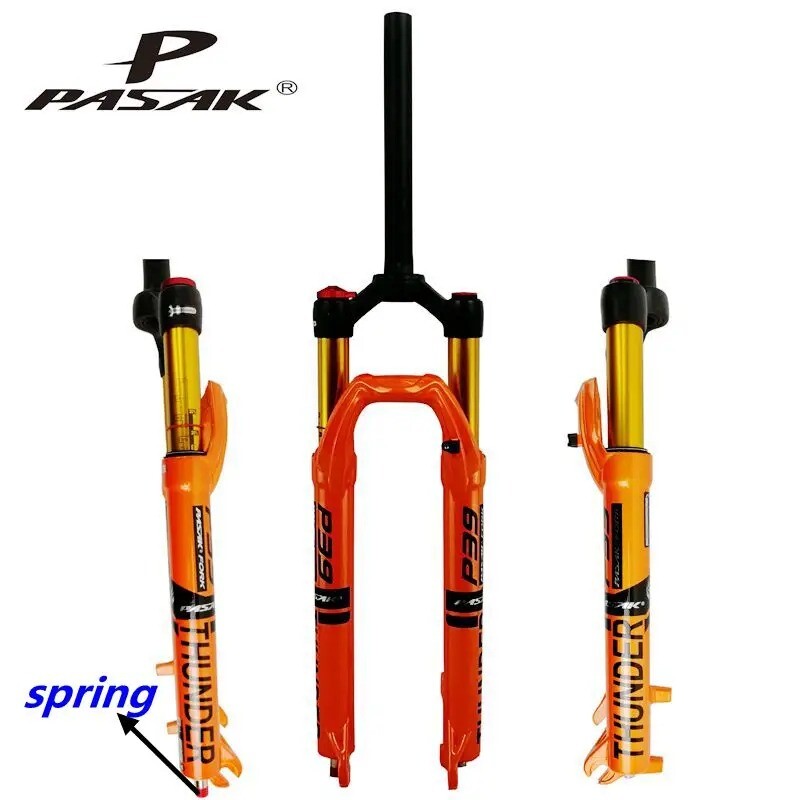 Mountain Bike Air Front Fork 27.5/29'' Shoulde/Wire Control Damping Adjustment