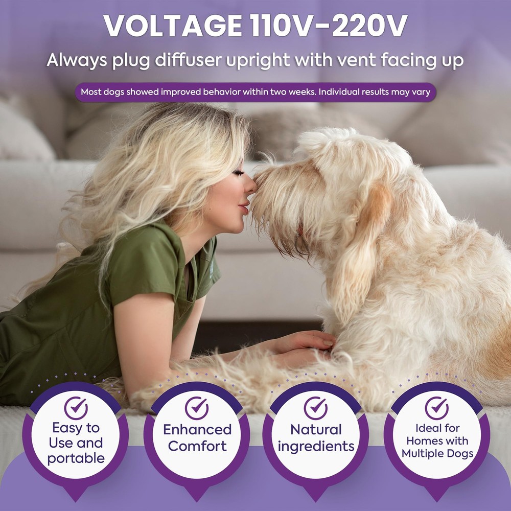 TopSum Dog Calming Diffuser Refills: 6 Pack Pheromones Purple