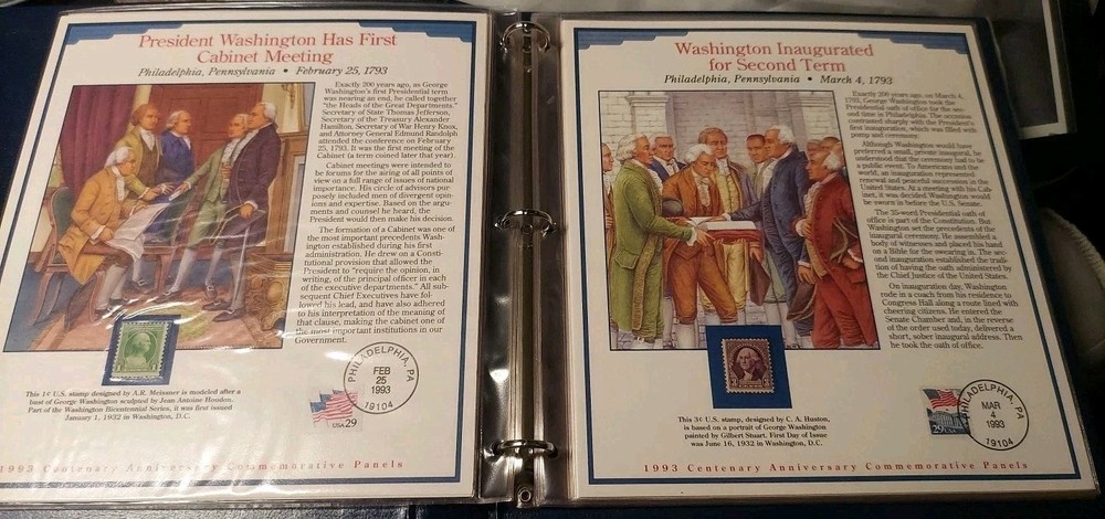 1993 Centenary Anniversary Commemorative Panels Postal Commerorative Society