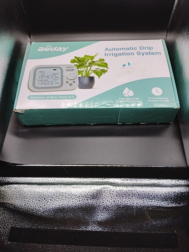 Beday Automatic Drip Irrigation System White W/Humidity Detection And Timer 2 Pk