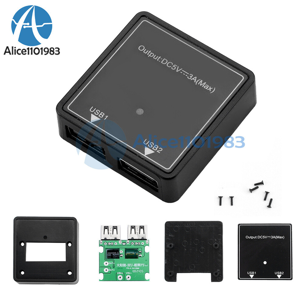 5V3A Dual USB Solar Panel Mobile Power Supply Smart Voltage Controller Regulator