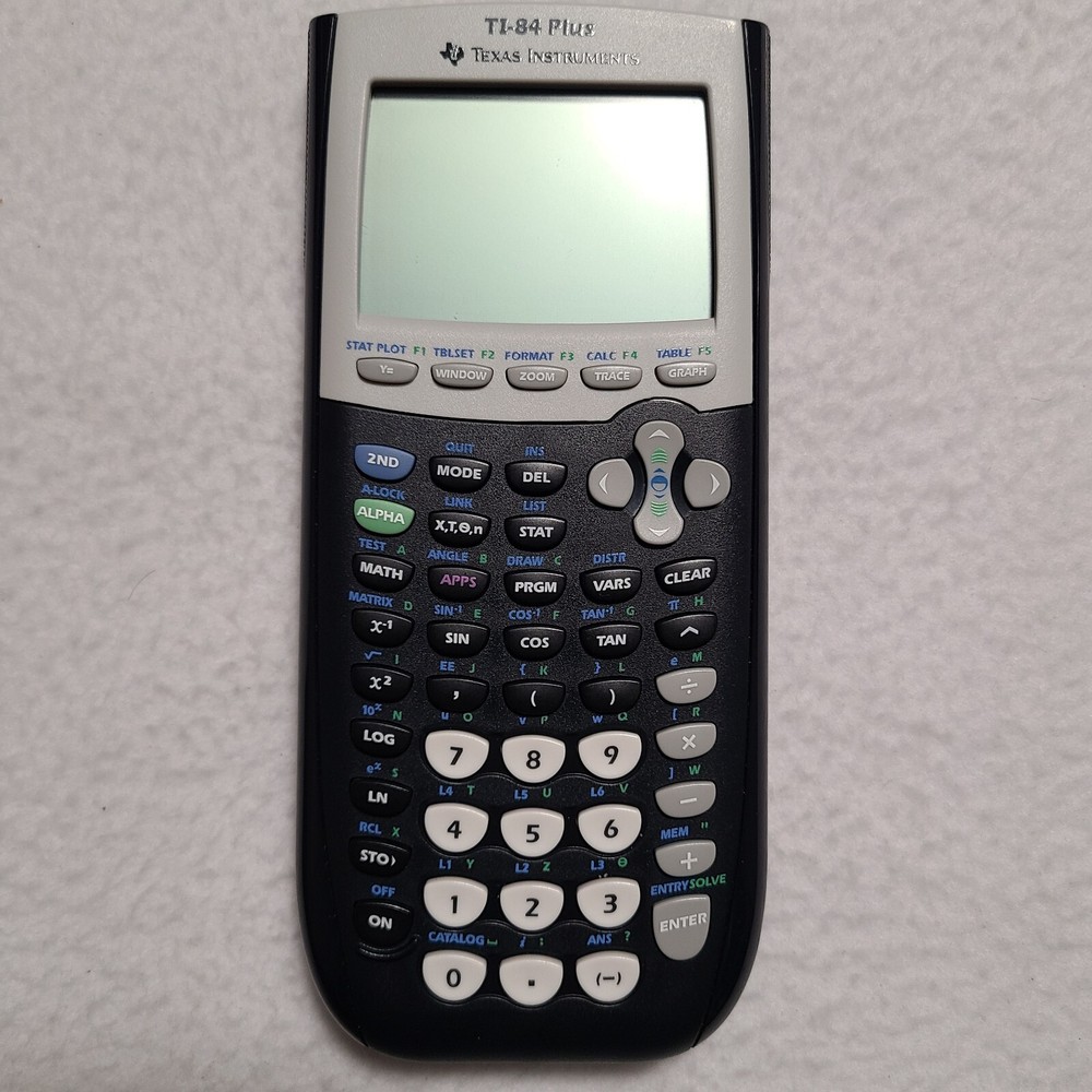 Texas Instruments TI-84 Plus Graphics Calculator /Product CD and USB Cable Black