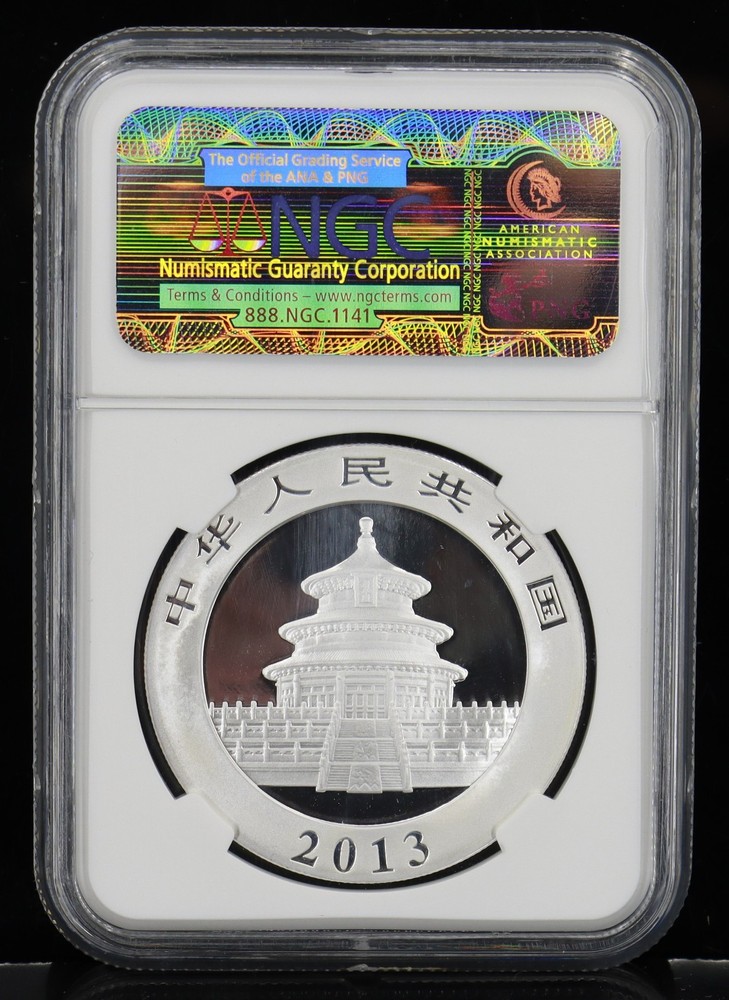 2013 10Yn 1oz Chinese Panda NGC MS70