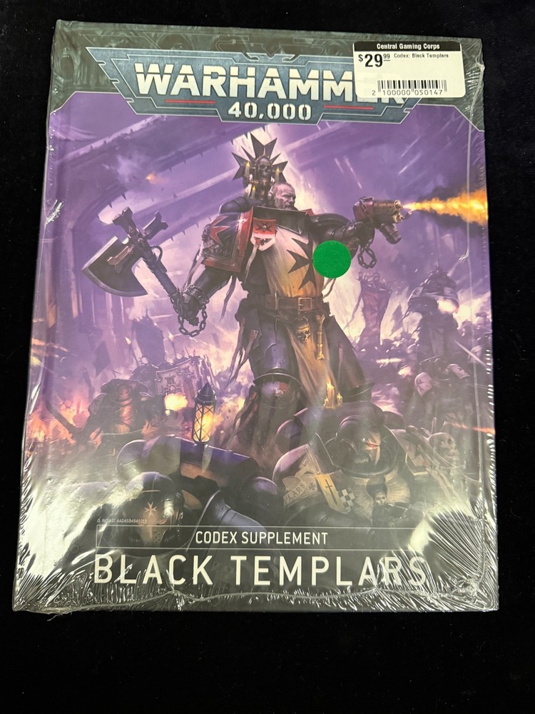 Games Workshop Warhammer 40k Black Templars Codex Supplement SEALED Hardcover