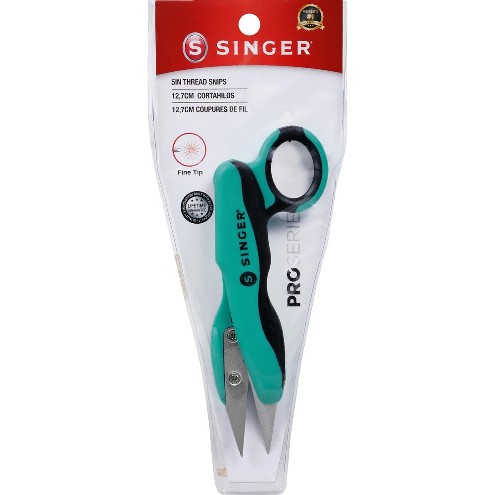 SINGER 00564 ProSeries Thread Snips, 5-Inch, 5" Teal