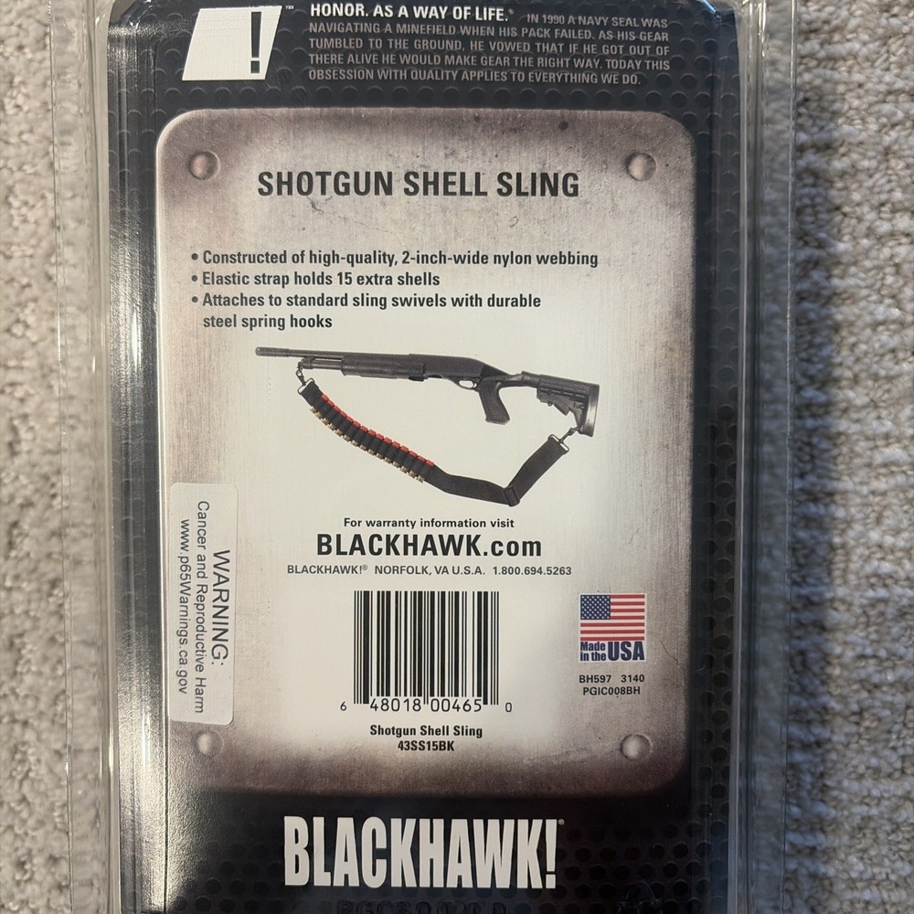 BLACKHAWK Shotgun Shell Sling-2-Point Sling- 15-Shell Carrying Capacity