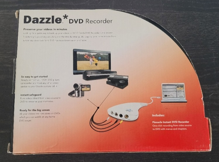 Pinnacle Dazzle DVD Recorder | Convert - Includes Retail Box with Instructions