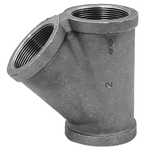 1Pc Wye Wye, 2" Pipe, Fnpt, Malleable Iron, Class 150