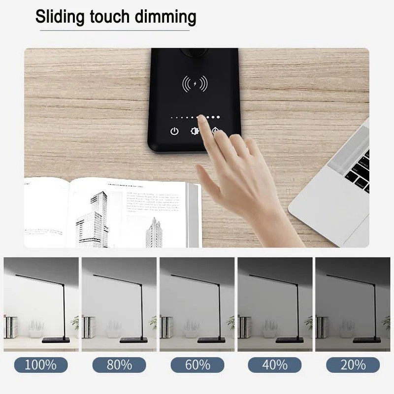 LED Wireless Charging Desk Lamp