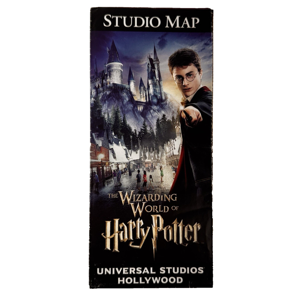 Universal Studios Hollywood - 2016 SOUVENIR STUDIO MAP -Wizarding World Potter