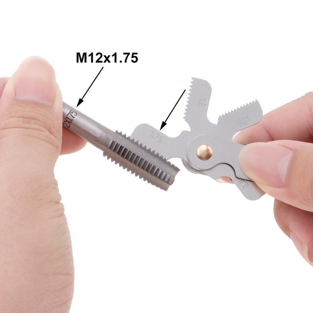Multi-Size Thread Gauge - Metric & Imperial for Screw Thread Measurement 52PC