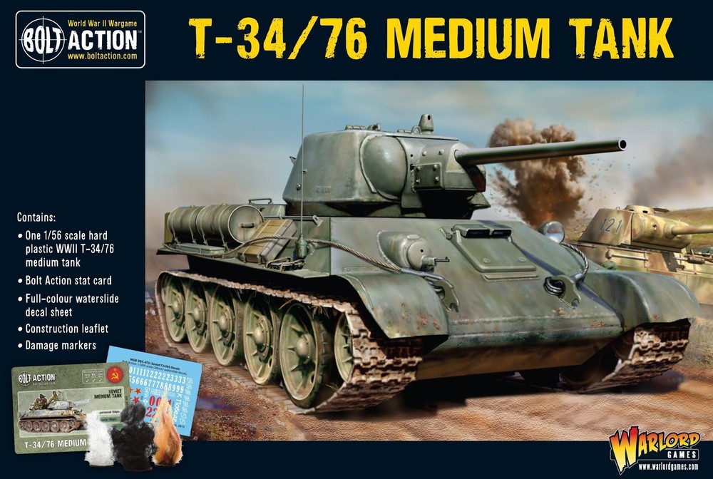 Warlord Games BOLT ACTION Soviet T34/76 Medium Tank 402014007