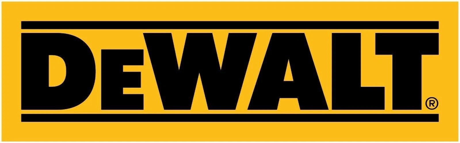 Dewalt Tools Black Text Logo Vinyl Decal (Group of 2) - Different Sizes