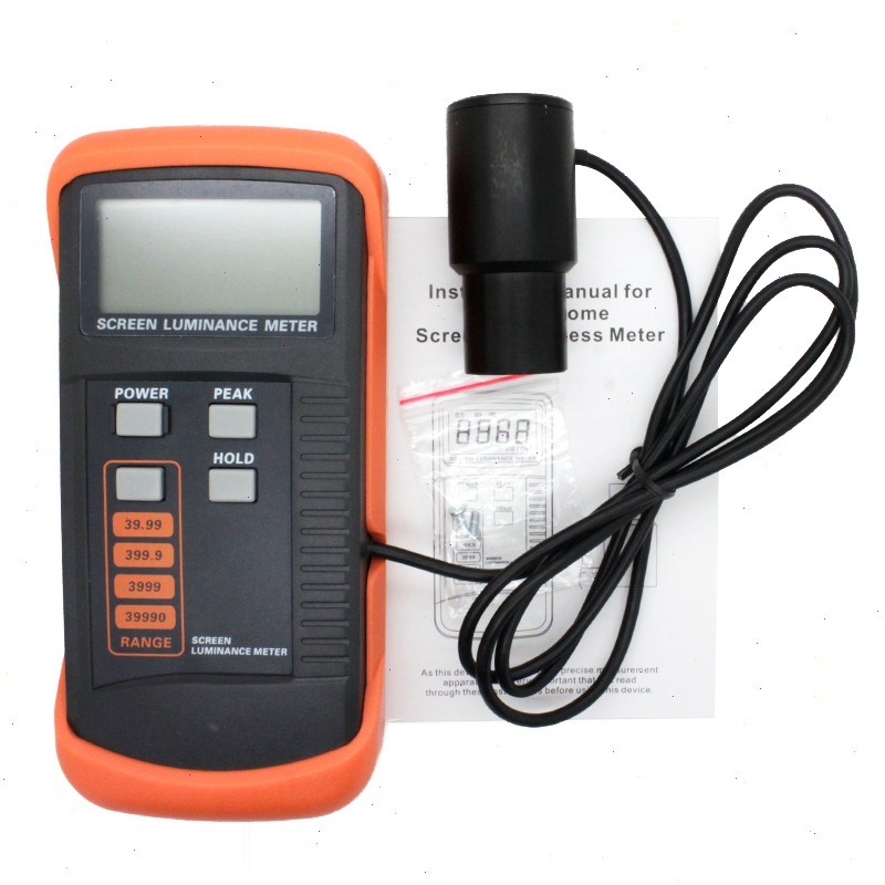 Handheld Screen Brightness Meter with 0.01-39990cd/m2 Data Latching Function